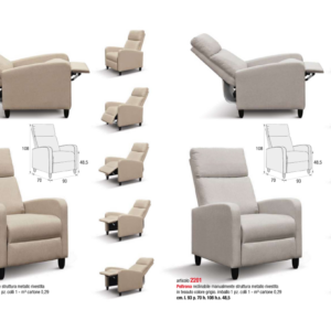 Poltrone reclinabili manuali