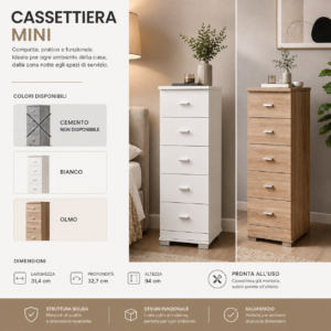 Cassettiera Slim