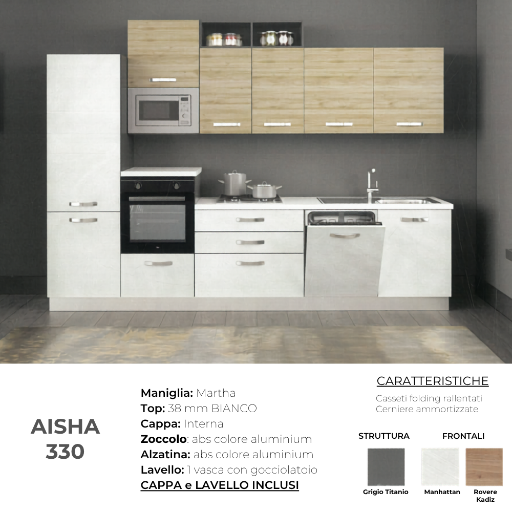 Cucina AISHA 330 + Cinquina