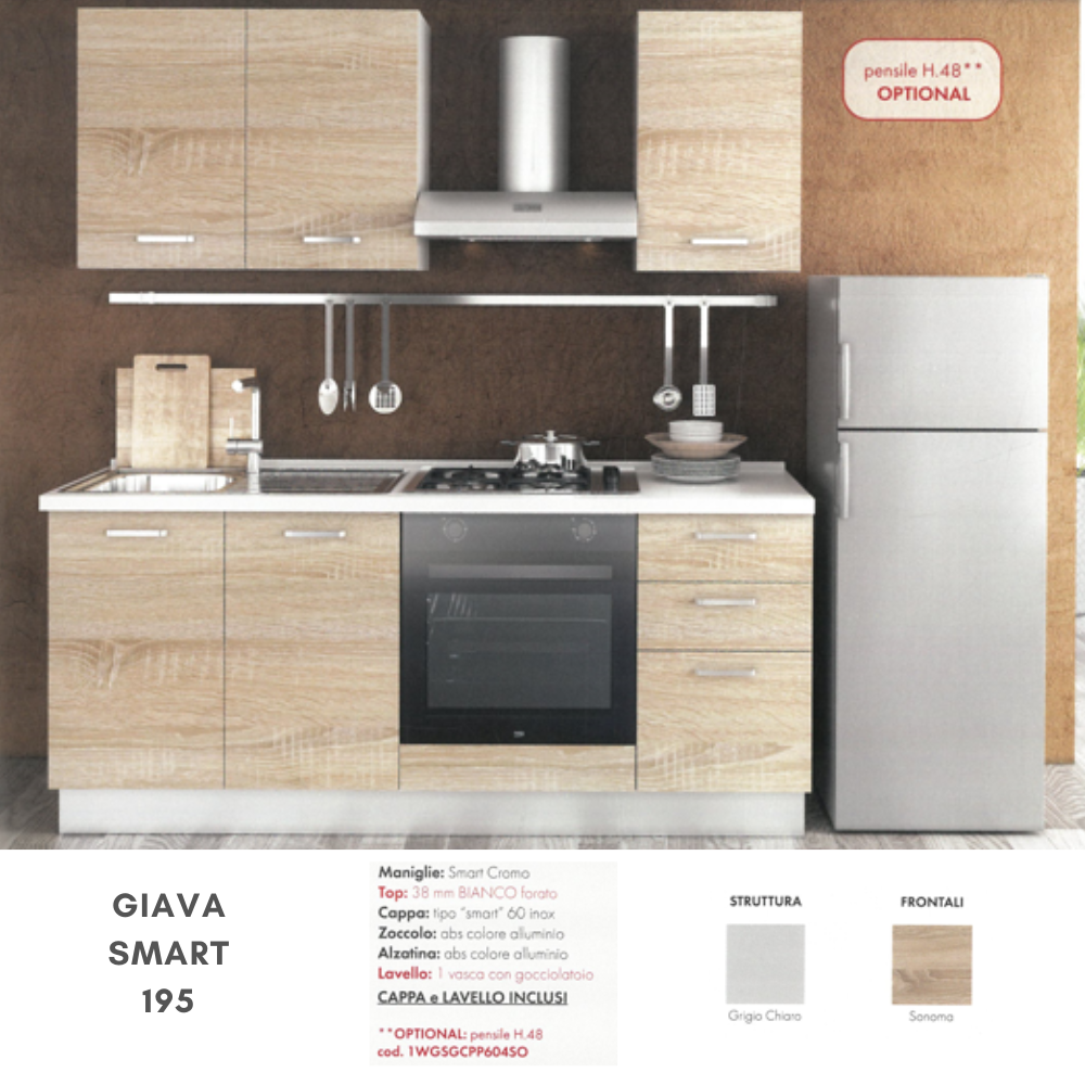 Cucina GIAVA SMART 195 + Bis - immagine 2