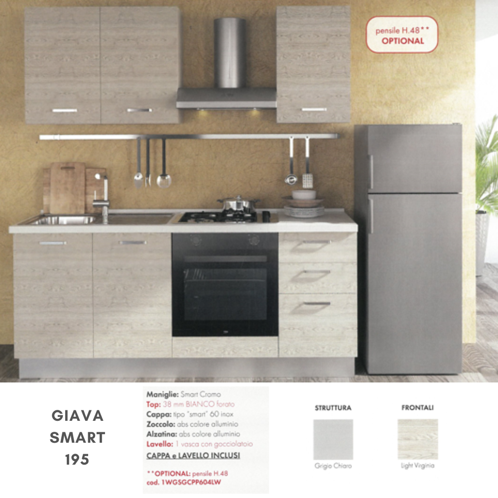 Cucina GIAVA SMART 195 + Bis - immagine 3