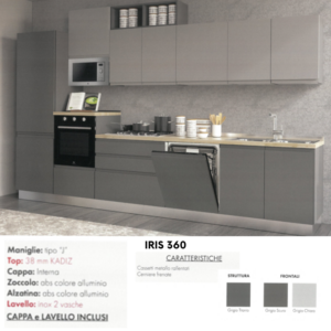 Cucina IRIS 360 cm + Cinquina