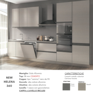 Cucina NEW HELENA 360 + Cinquina