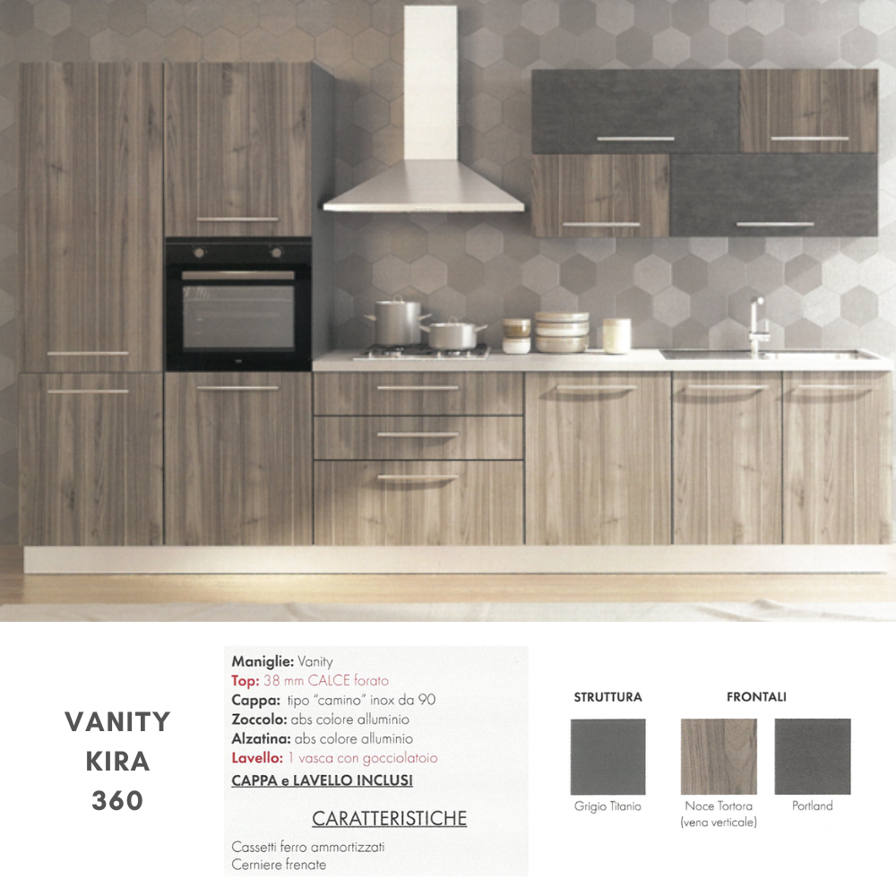 Cucina VANITY KIRA 360 + Poker