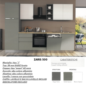 Cucina ZARIS 300 cm + Poker
