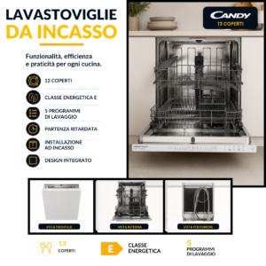 Lavastoviglie Candy 13 Coperti - Controllo remoto