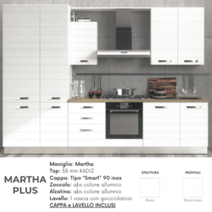 Cucina MARTA PLUS 330 cm + Poker