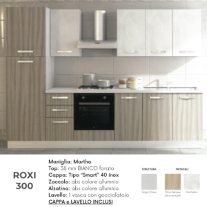 Cucina ROXI 300 cm + Tris
